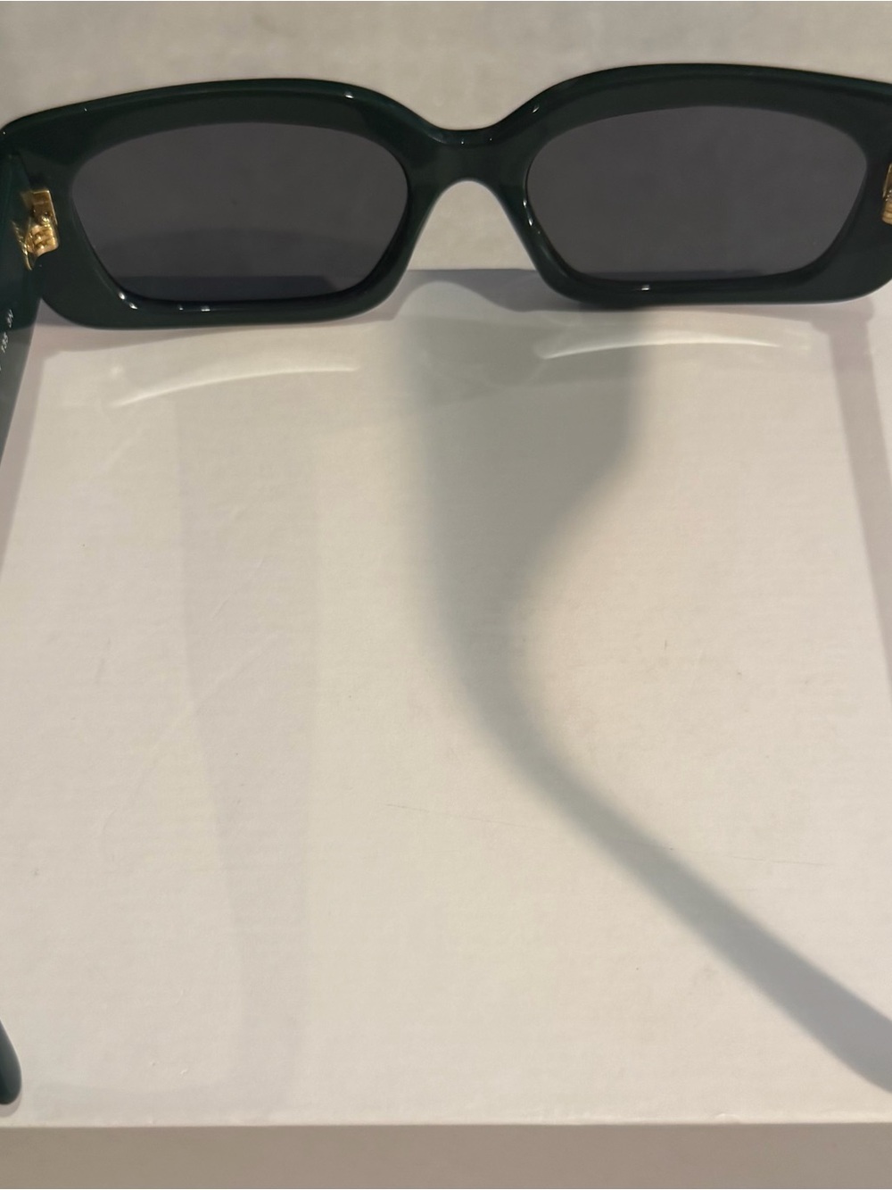 Vogue Dark Green Slim Cat-Eye Sunglasses - Picture 8 of 11